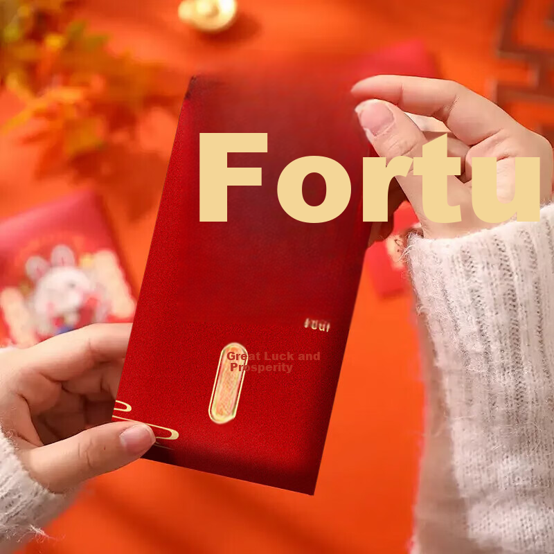 Aimo Hui Red Envelopes Lucky Prosperity Fu Character New Year Red Packet Money Envelopes Lunar New Year Lucky Money Envelopes 12-Pack 3