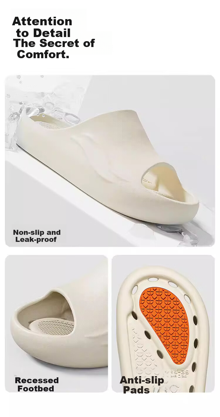 HIPANDA Bathroom Slippers Unisex EVA Non-Slip Hollow Quick-Dry Soft Sole Indoor Home Shower Breathable Swimming Sandals 6