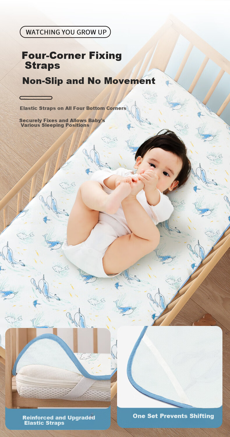 Nanjiren Baby Bamboo Fiber Cooling Mat for Crib Toddler Children's Nap Mat 65*120cm 12