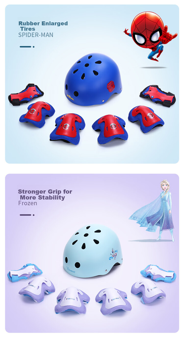 Disney Kids Adjustable Helmet for Roller Skating, Scooter, Bicycle Riding, Anti-Fall Protective Gear, Balance Bike, Girl Elsa 2