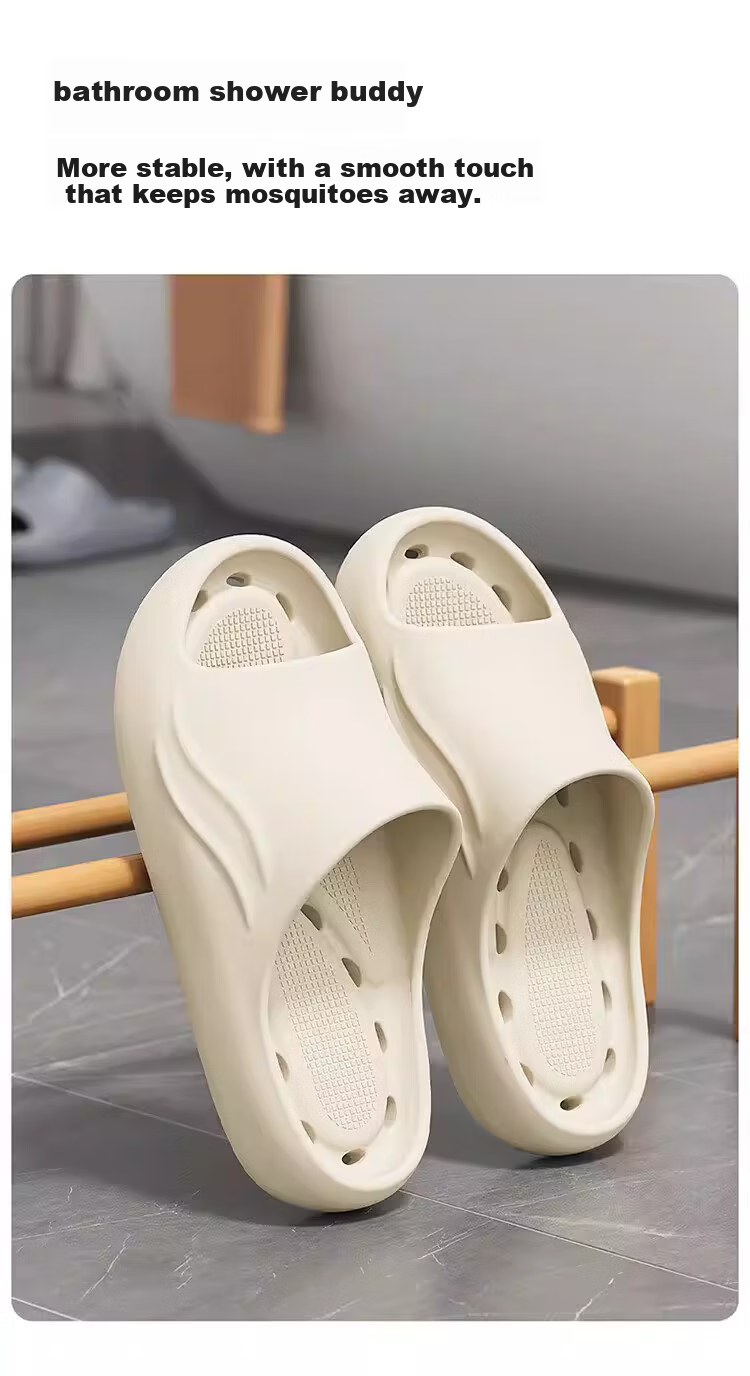 HIPANDA Bathroom Slippers Unisex EVA Non-Slip Hollow Quick-Dry Soft Sole Indoor Home Shower Breathable Swimming Sandals 2