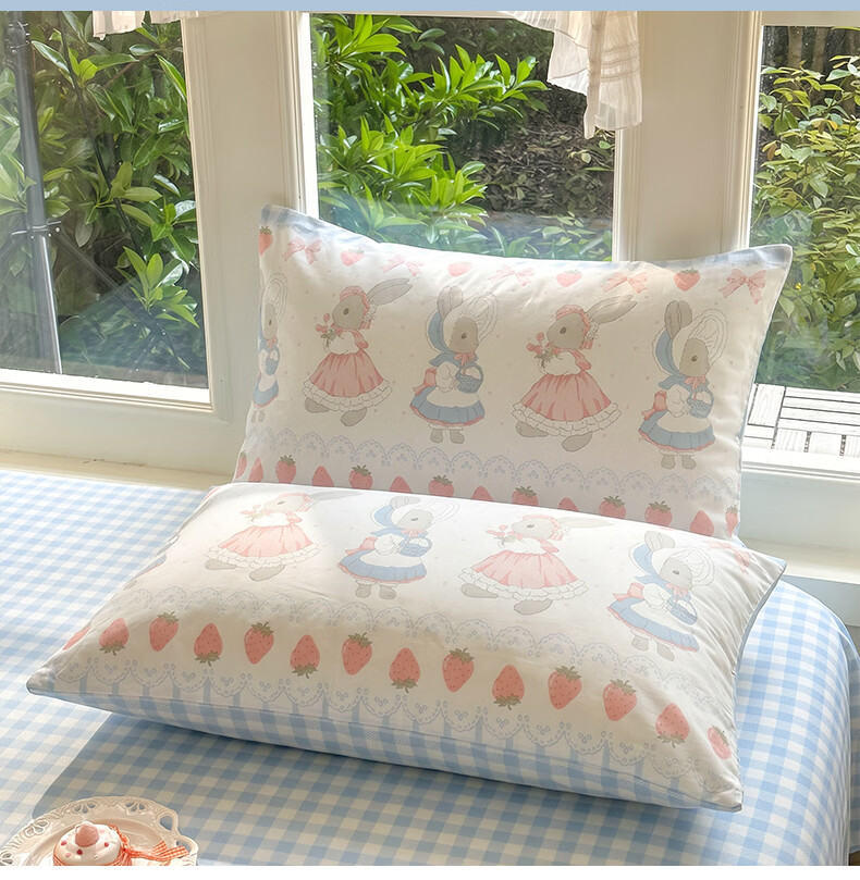 Grace Pillowcases, All-Cotton, Set of Two, Pillow Covers for Adult Home Use, Floral Pattern, 48*74cm 16