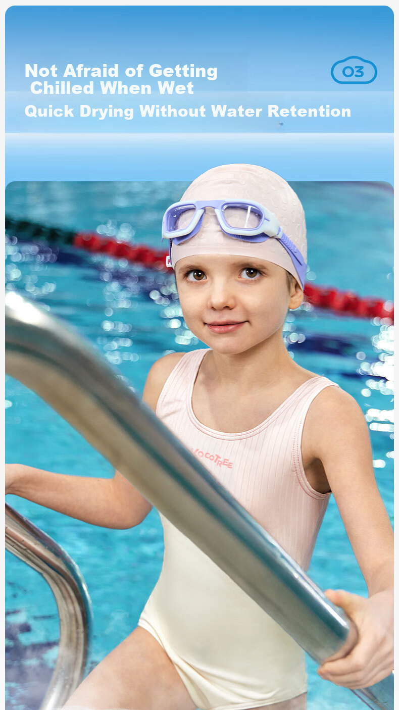 Kocotree KK Tree Kids Girls Competitive One-Piece Triangle High Elastic Chlorine-Resistant Professional Training Swimsuit 12