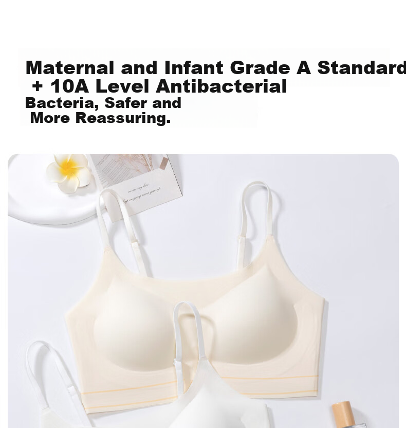 Meishianxuan Developmental Stage Girls Bra Phase 2-3 Junior High Sports Seamless Youth High School Thin Strap Back Design 12