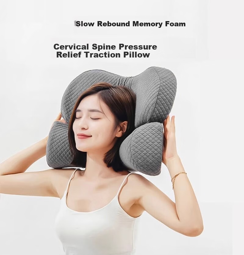 Aijiepu Cervical Pillow Neck Support Pillow Memory Foam Anti-Snore Deep Sleep Pillow for Adults Cervical Spondylosis Nap Pillow 2