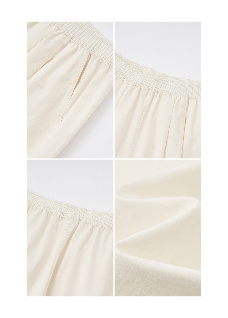 Demana Pear-Shaped Comfort Zone Summer Simple Style Nine-Point Straight Elastic Waist Slim Fit Petite Versatile Women's Casual Pants 21