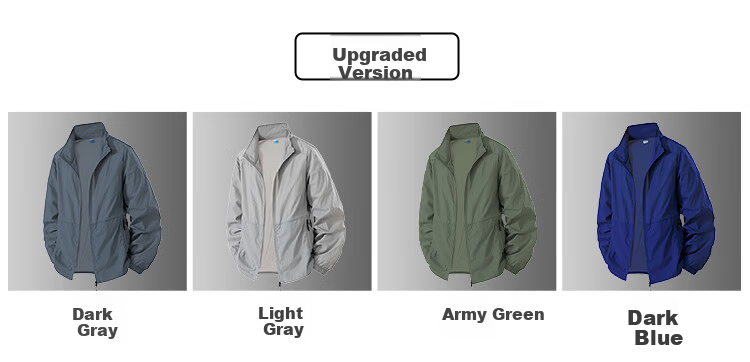 RED DRAGONFLY Men's Sun Protection Fishing Jacket Casual Cooling Breathable Quick-Dry Stand Collar Versatile Skin Jacket 4