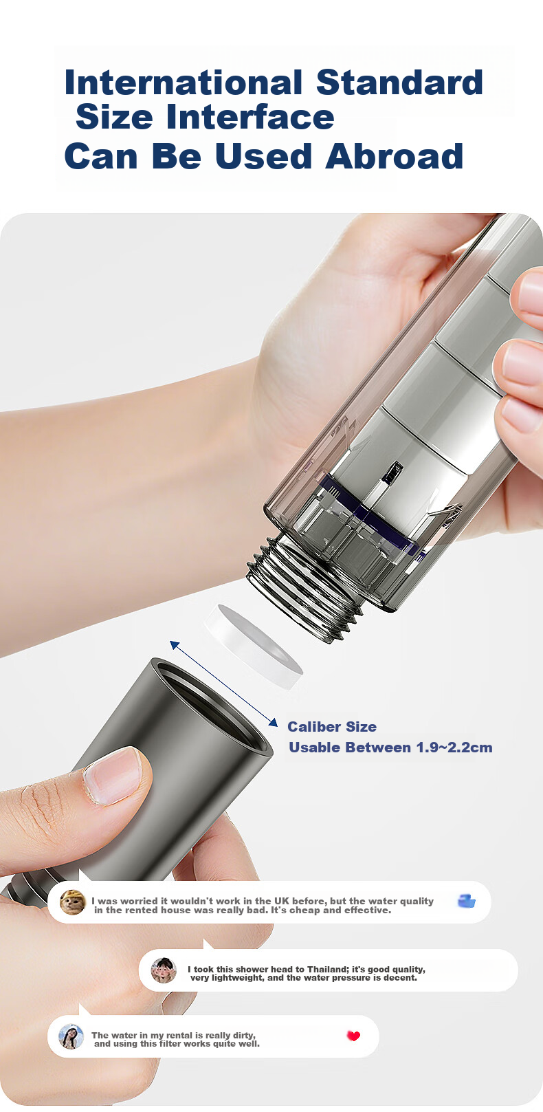 Haili Shower Pressure Boosting Shower Head Filter Bathroom Heater Pressurized Bathing Single Head One-Button Switch GH241 9