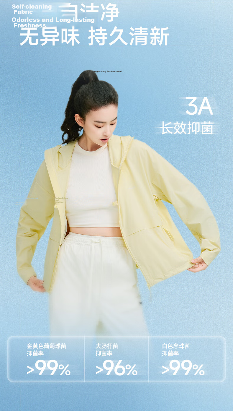 Meilicheng Women's Sun Protection Jacket Loose Slim Fashion Versatile Tech Sunproof Hooded Coat M651WFS011 13
