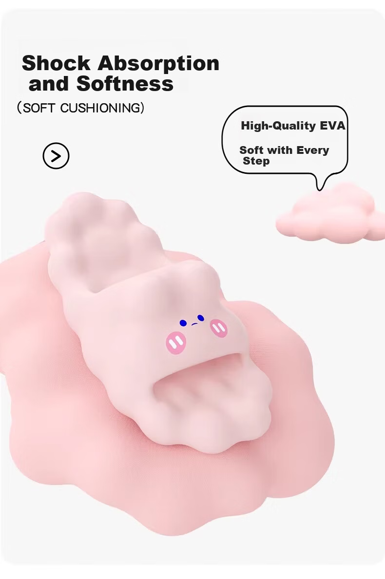 Du Chen Cloud Cartoon Slippers Women's Summer 2026 New Indoor Non-Slip Odor-Resistant Slippers Yellow Size 39-40 8