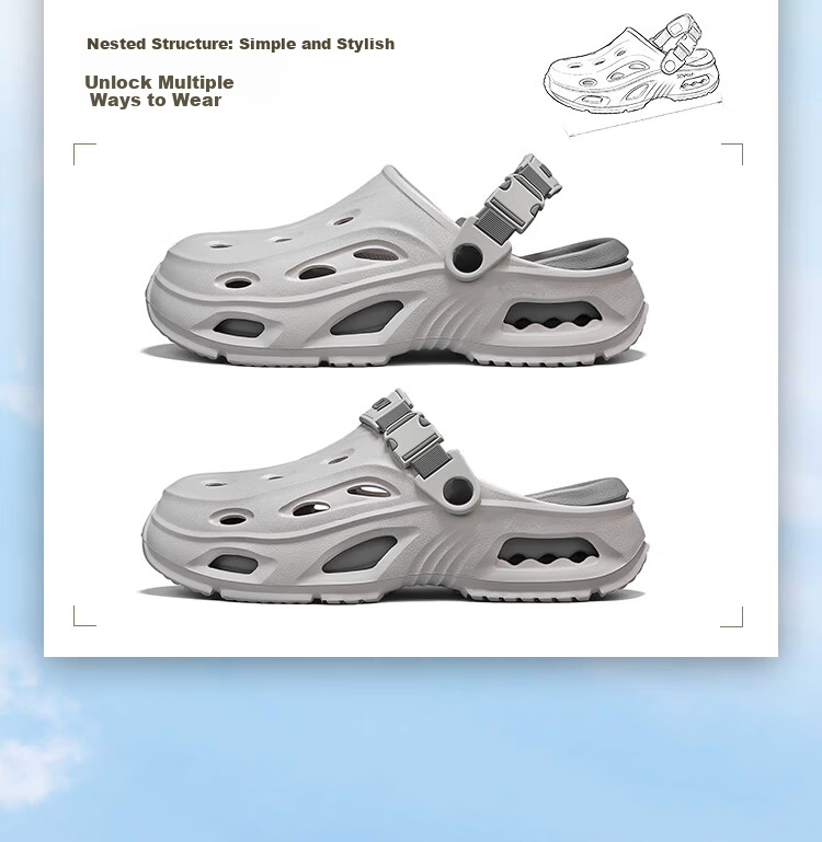 Jingzhenlianggong Breathable Sandals Senma Summer Non-slip Durable Thick-soled Beach Slippers Mint Green Size 42-43 7