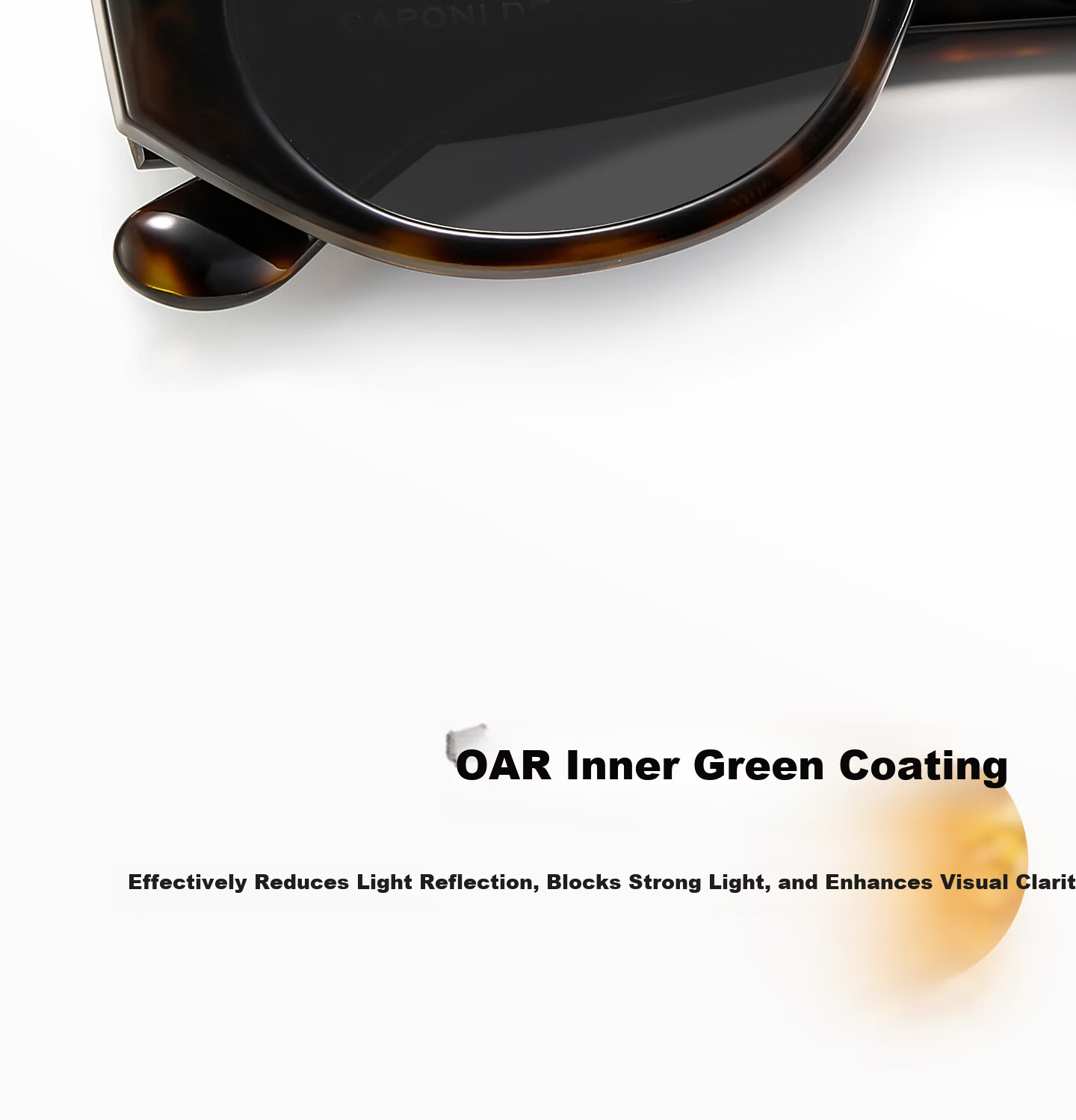 CAPONI Cat Eye Polarized Sunglasses for Women UV Protection Driving Glasses Slim Face Stylish 10