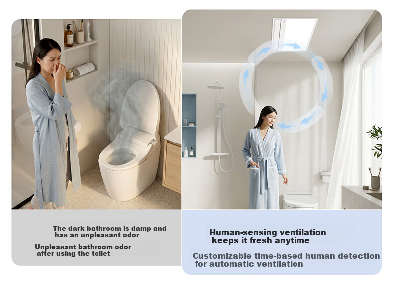 OPPLE Lighting Jing Series AI Human Sensor Smart Bathroom Heater Constant Temperature Sterilization Warm Air Jingzhi 6