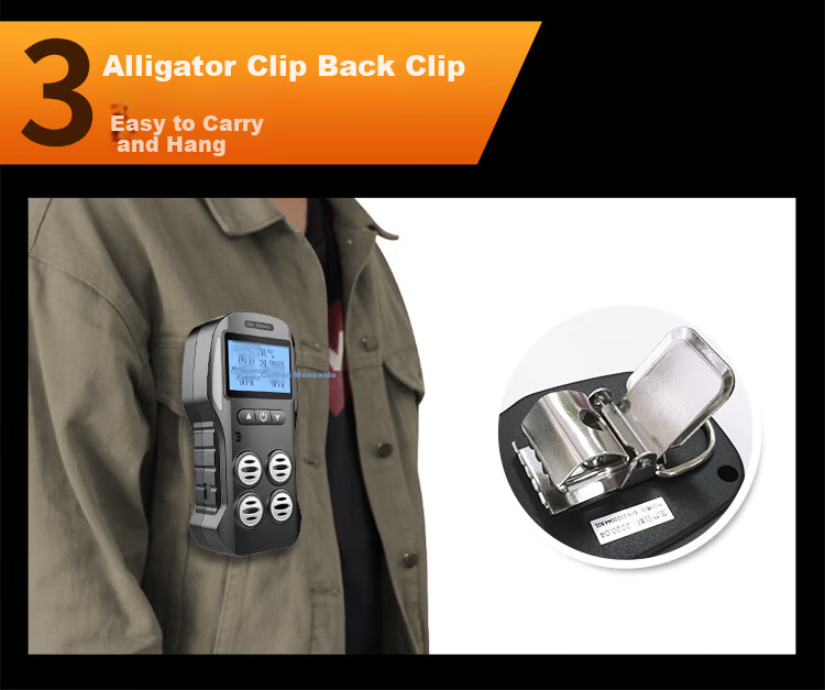 EDKORS 4-in-1 Gas Detector Oxygen Combustible Hydrogen Sulfide Carbon Monoxide Alarm Confined Space Monitor 16