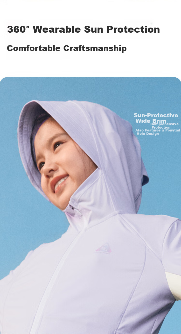Balabala Girls' Sun Protection Jacket Children's Lightweight Summer 2026 Cooling Quick-Dry Portable Outerwear 9