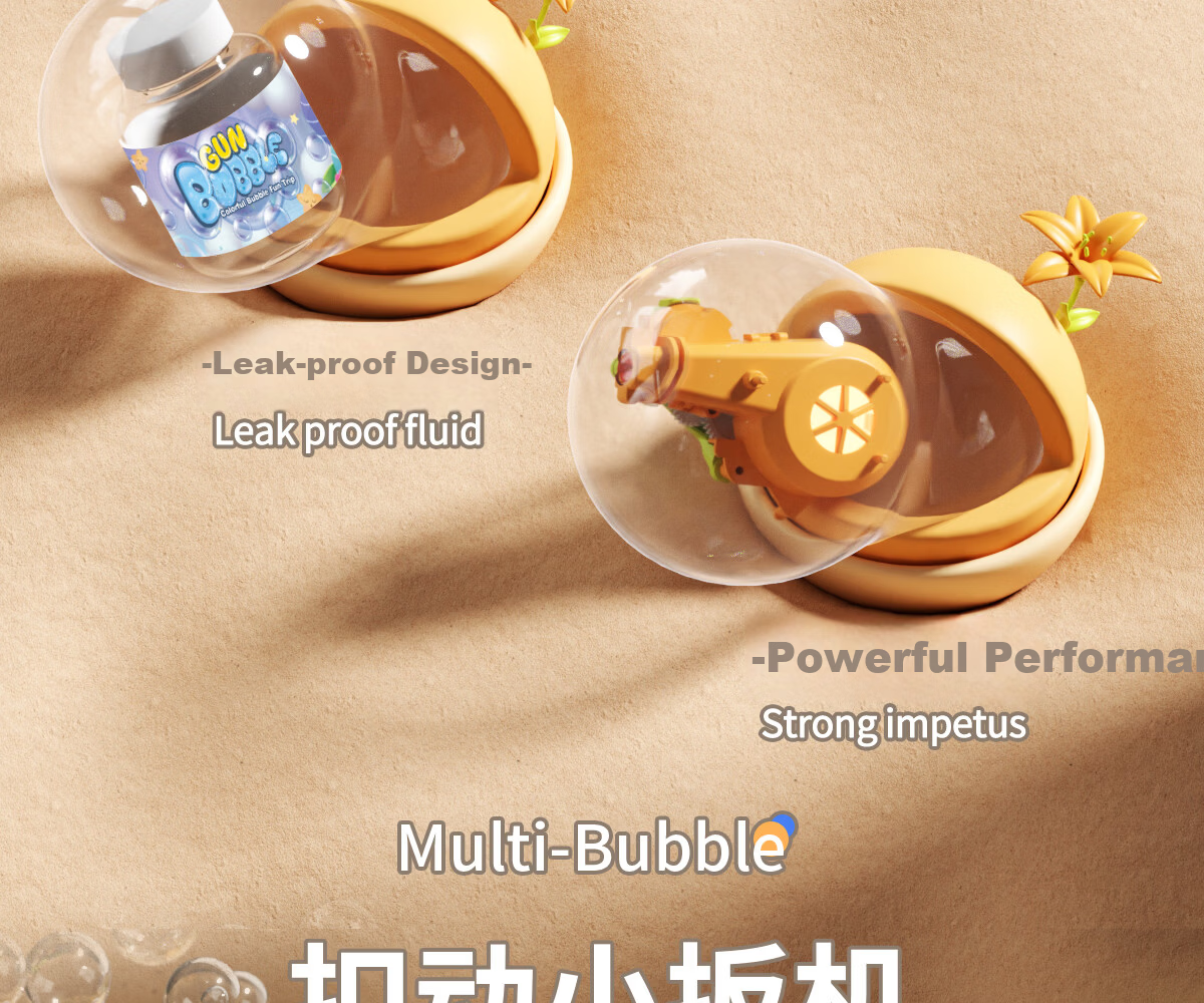 Zhibei Children's Multi-Hole Electric Bubble Machine Toy Leak-Proof Outdoor Bubble Blower for Boys Ages 3-6 Birthday Gift 5