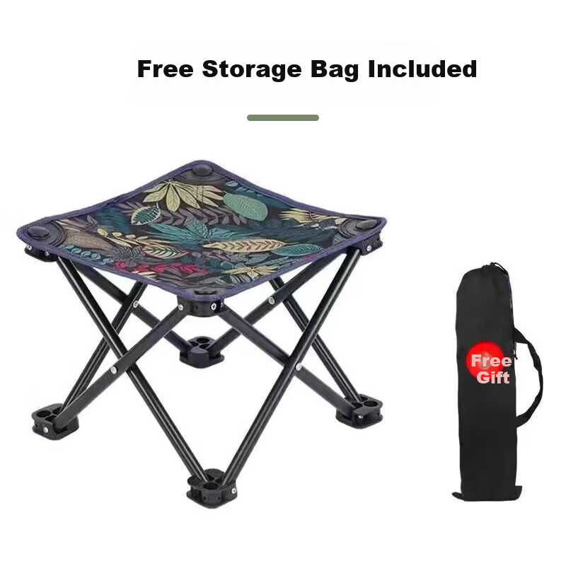 AEY Outdoor Folding Stool Portable Travel Camping BBQ Ultralight Fishing Chair