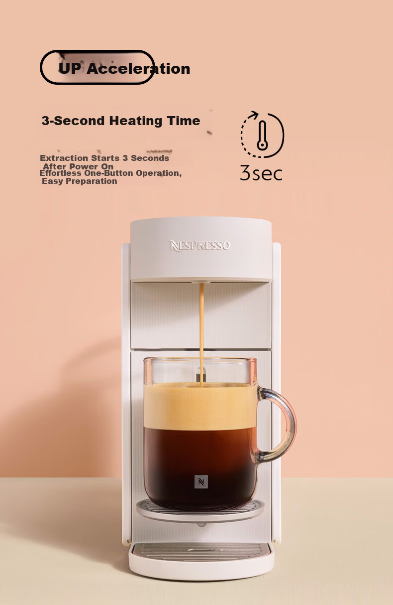 Nespresso Vertuo Up Capsule Coffee Machine Fully Automatic Portable Small Home Commercial Office Graphite Gray New Launch on JD.com 3