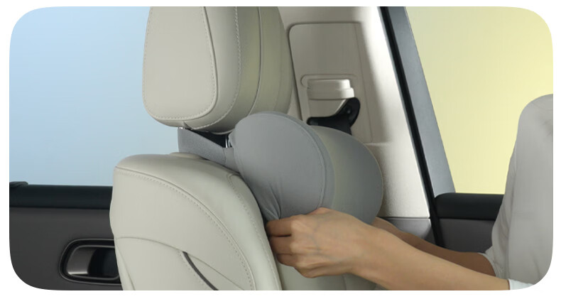 CICIDO Adjustable Car Headrest Neck Pillow Seat Cushion Premium Driver Lumbar Support Pad 2