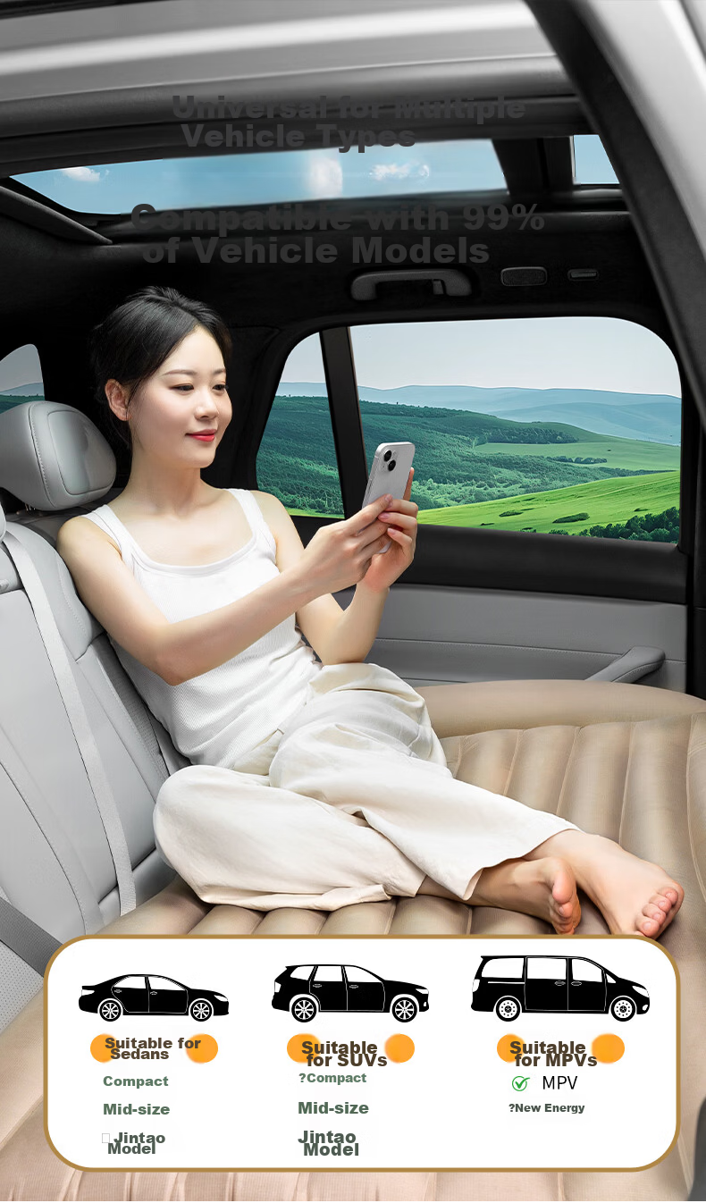 Bestway TPU Car Inflatable Mattress Universal for Sedan SUV Rear Seat Sleeping Pad Baby Friendly 69652 4