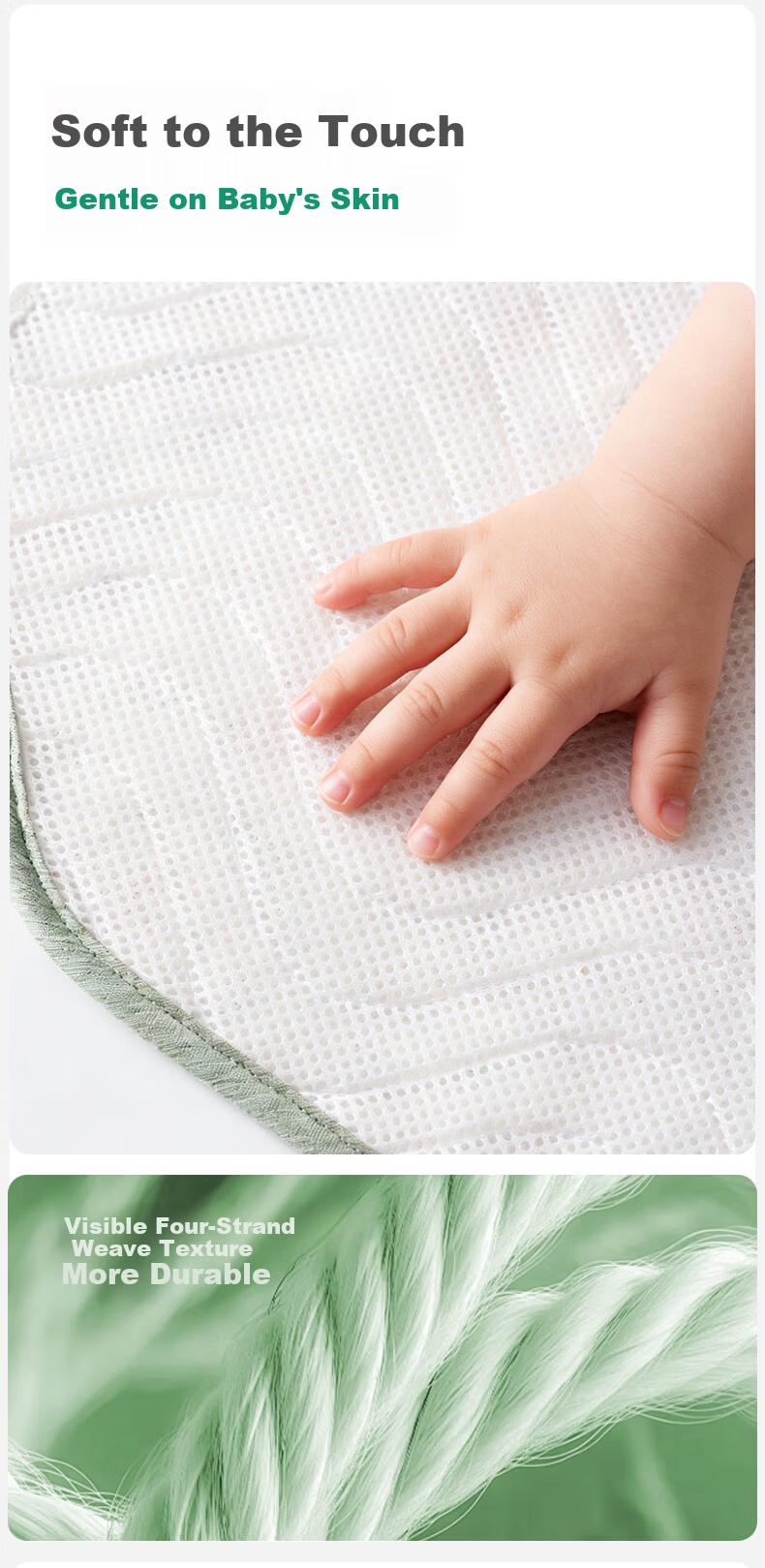 OUYUN Baby Stroller Ramie Cooling Mat Ice Pad Safety Seat Cushion High Landscape Baby Stroller Accessory 72x33 7
