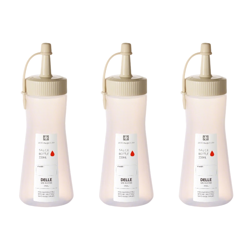 BJ Squeeze Bottle, Tomato Salad Sauce Bottle, 3 Squeeze Bottles, Condiment Bottle, Sauce Jug, Squeeze Sauce Pot, Oil Bottle, Sauce Container