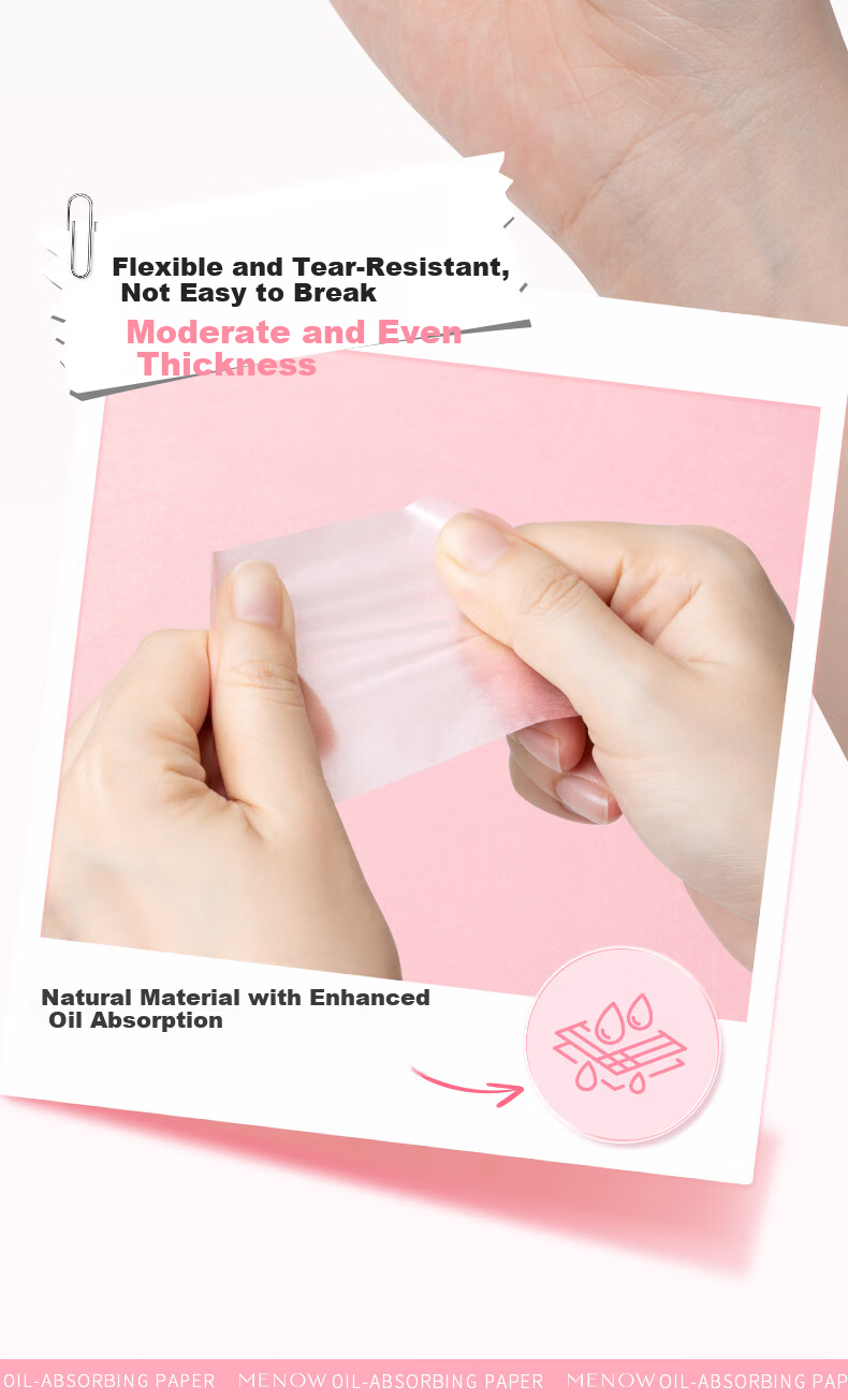 Minoo Oil Absorbing Paper for Women and Men, Facial Oil Control with Puff, Portable Oil Blotting Sheets 6