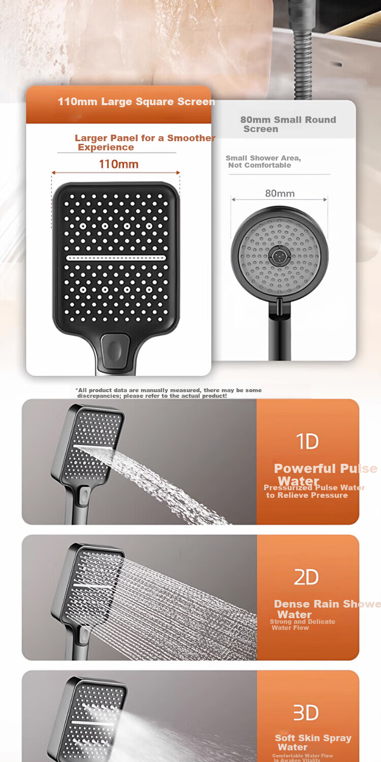 ILeddog [Germany] All-Copper Body Shower Set Home Bathroom Bath Shower Head Complete Set SL-003 9