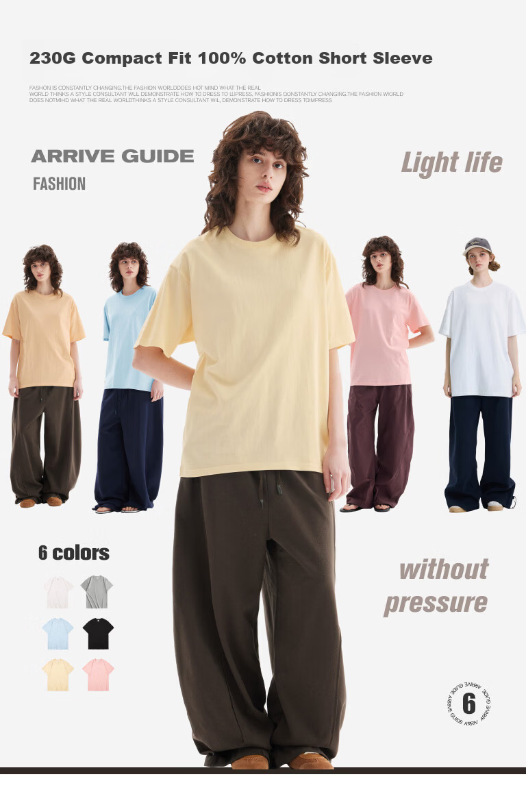MiiOW Heavyweight T-Shirt Summer Solid White Short Sleeve Unisex Trendy INS Pure Cotton Loose Japanese Style Base Shirt 230g 1