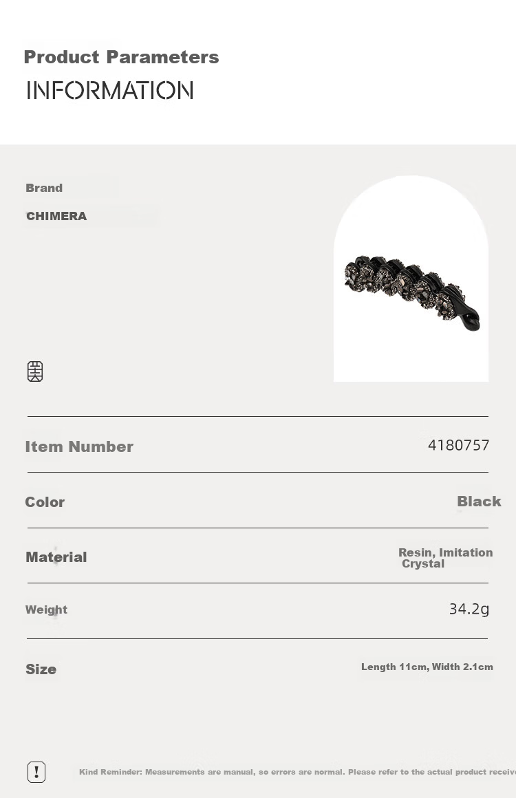 CHIMERA Large Banana Hair Clip High Volume Ponytail No Trace Hairpin Elegant Twist Hair Accessory for Women Birthday Gift 2