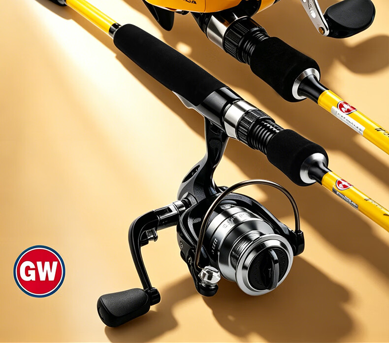 GW 1.8m MH Action CA Straight Handle Lure Rod Set Universal Fishing Rod Lure Fishing Rod Fish Pole Tackle 2