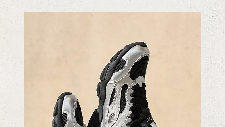 361° Women's Summer Thin-Soled Casual Shoes Breathable Mesh Sports Shoes Retro Dad Sneakers 682636763-3 15