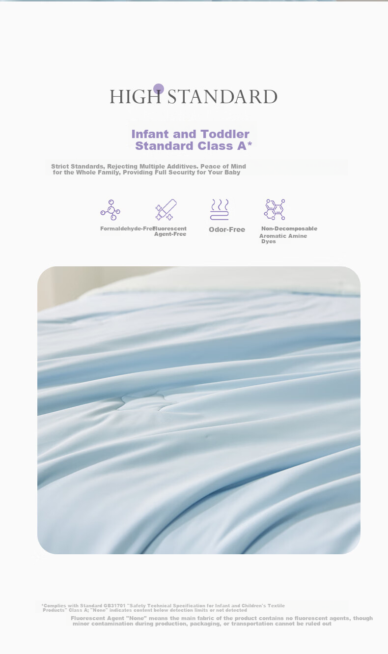 Luolaikids Class A Cooling Ice Silk Quilt Kindergarten Children's Quilt Air Conditioning Quilt Summer Quilt Baby 120*150cm 3