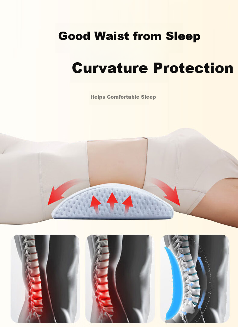 Zhunhang Lumbar Support Pillow Waist Cushion Sleeping Bed Lumbar Pad Maternity Lumbar Disc Herniation Flat Back Support 16