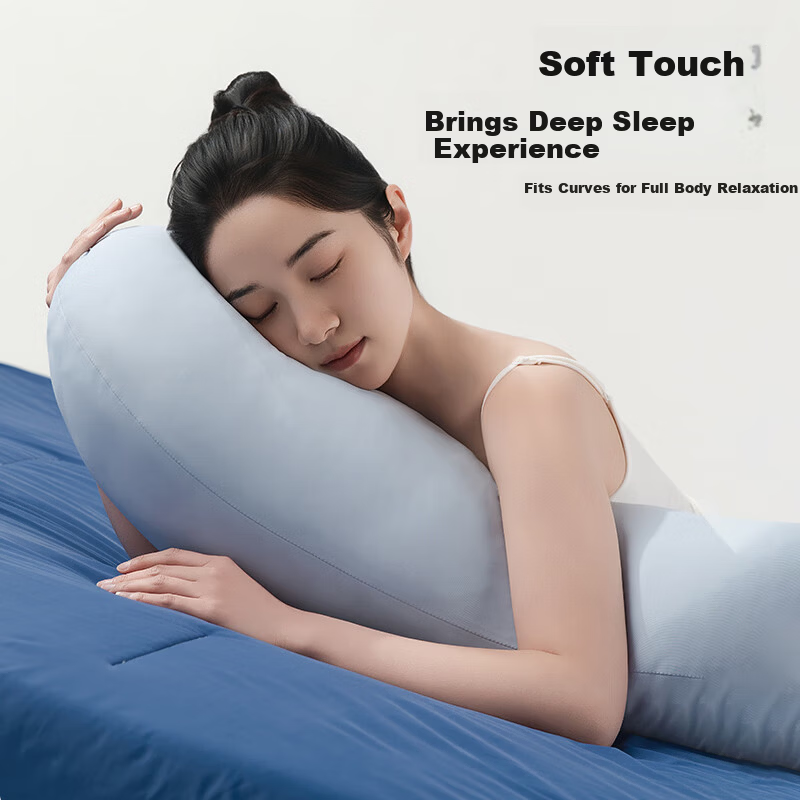YUZHAOLIN Pregnancy Side Sleeping Leg Pillow Ergonomic Long Body Bolster Pillow for Men and Women, Removable and Washable