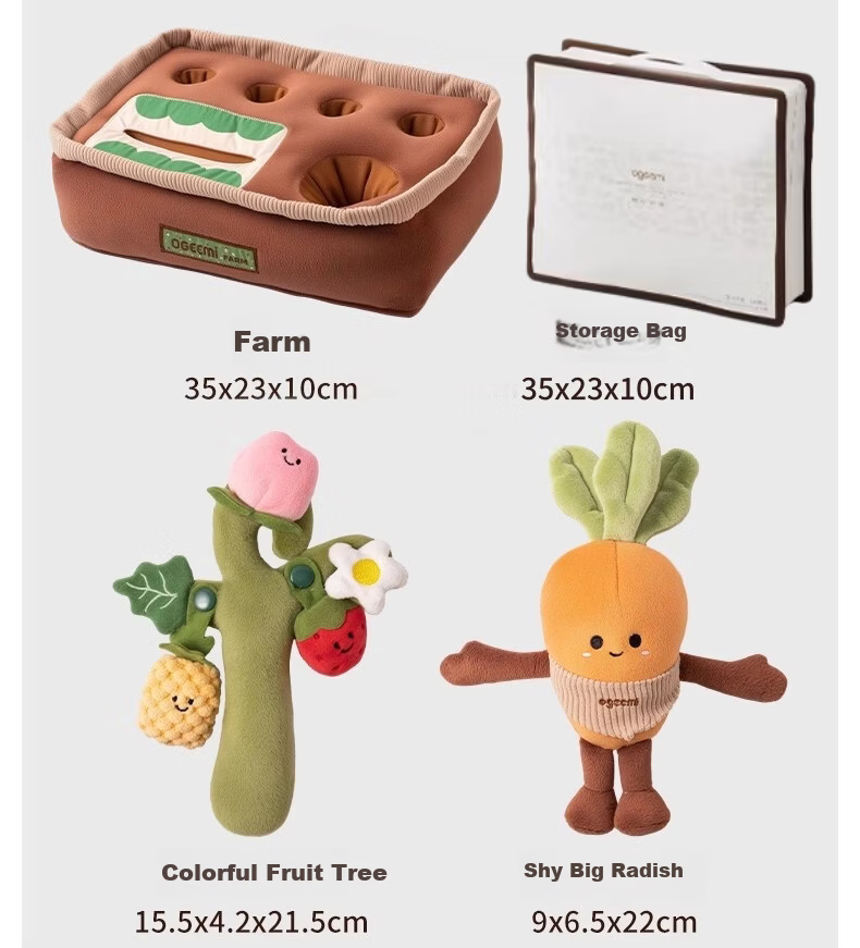 Jimi Pull Carrot Baby Teething Toy Durable Tear-Resistant Soothing Early Education Gift for Newborns and 100-Day Celebration 31