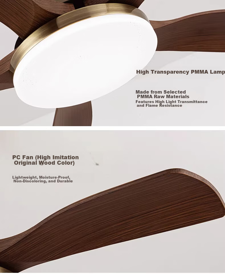 AUX Ceiling Fan Light Integrated Inverter High Wind Quiet Fan Lamp Living Room Ceiling Light 21