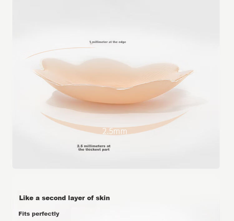 Jingshuran JD Private Label Shu Invisible Silicone Anti-Sweat Invisible Nipple Covers Round Skin Color 5 Pairs 4