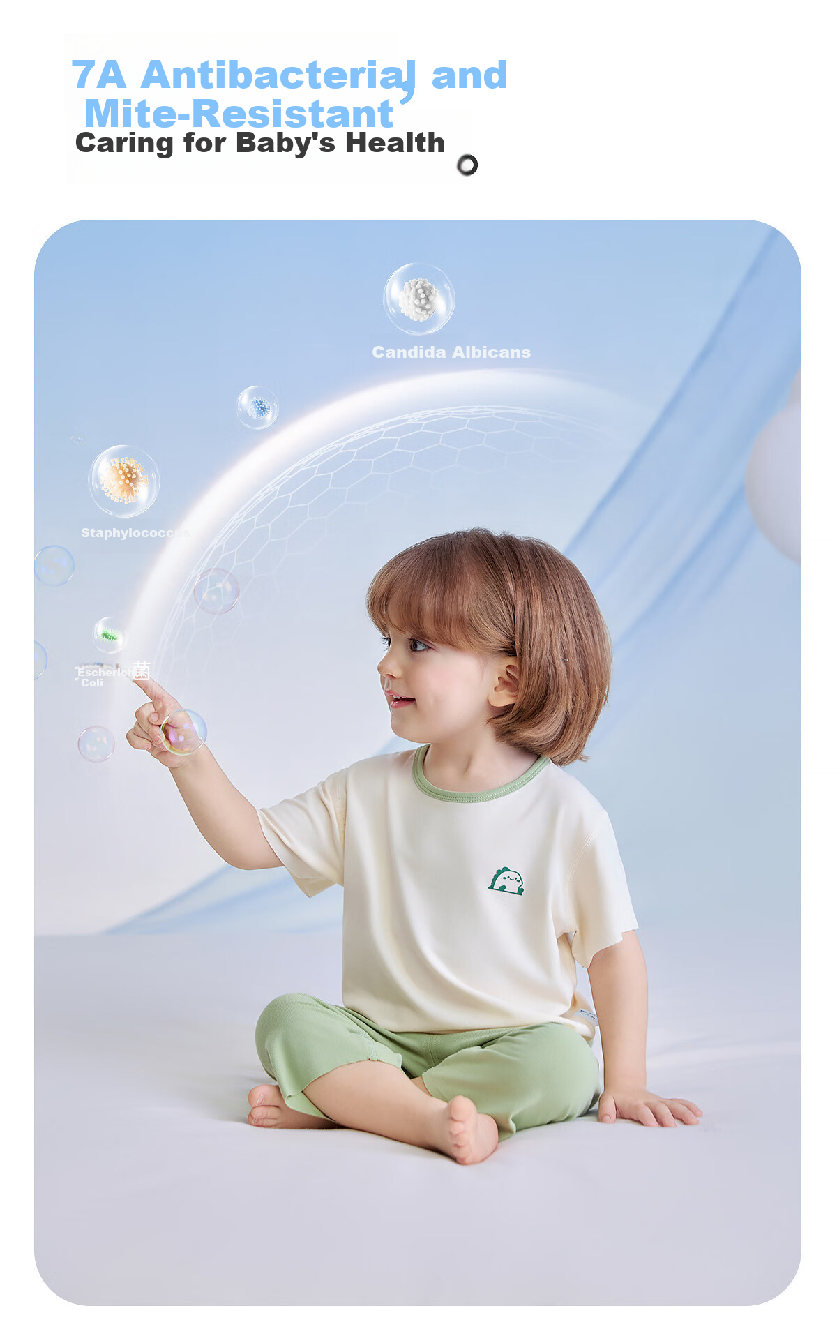 JOYNCLEON Children's Pajamas Yokesi Silk Set Thin Summer Short Sleeve Boys Girls Baby Homewear Jyf195985 7