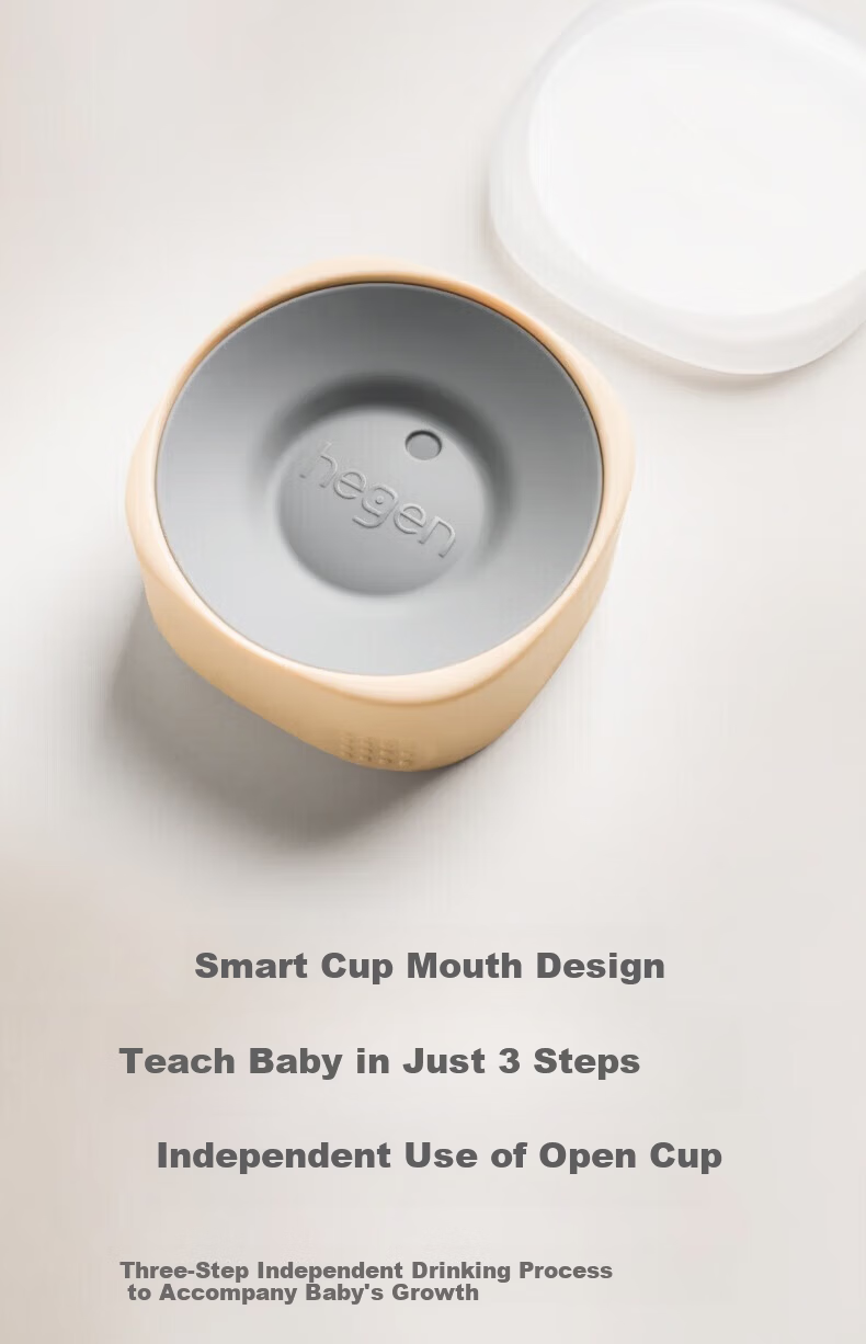 HEGEN Straw Cup Children's Training Cup Baby Direct Drinking Bottle Over 9 Months Baby Gift Set 8