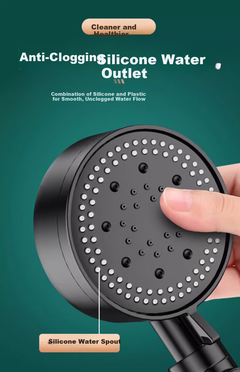 Baihan High-Pressure Shower Head Set with Powerful Water Flow, Filter, Multifunctional Handheld Bathroom Showerhead 3