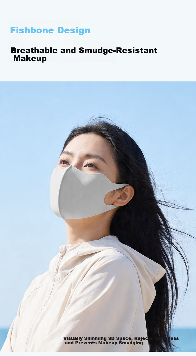 Meilicheng Sunscreen Face Mask Unisex Summer UV Protection Lightweight Breathable Sunshade Mask for Running and Cycling 9