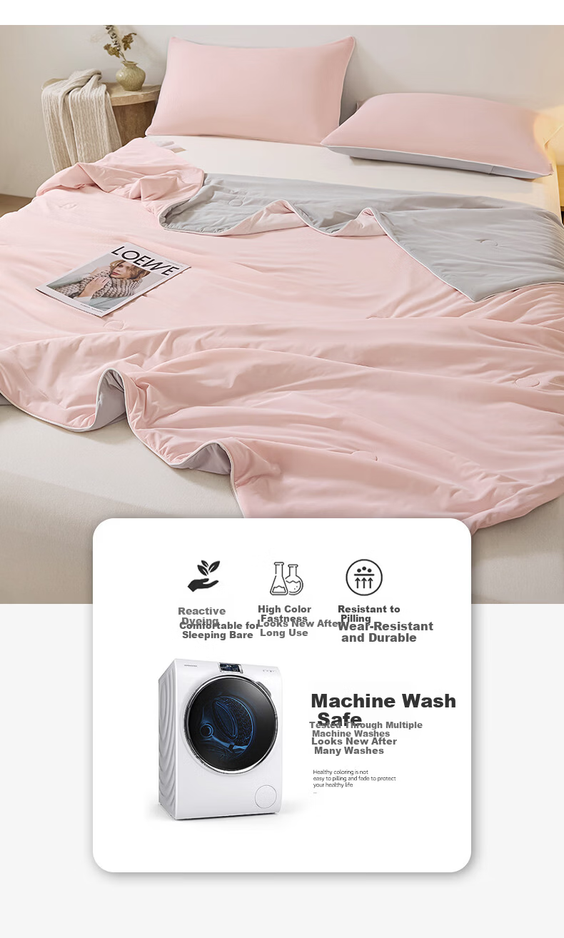 MUJI Class A Cooling Ice Silk Summer Quilt Lightweight Washable Single Dormitory Air Conditioning Blanket 1.5x2m 12
