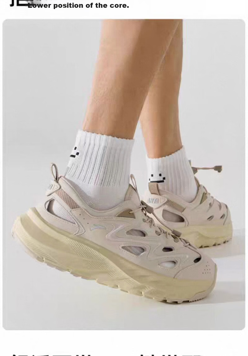 Mian Shisan Men's Short Socks 100% Cotton 10A Antibacterial Thin Odor-Resistant Spring Summer Smiley Face Sports Ankle Socks 6 Pairs 8