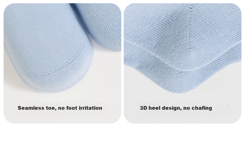 Growth Baby Socks Four Seasons Thin Cotton Seamless Antibacterial Boys Soft Cuff Non-Binding Anti-Pilling Mid-Calf Infant Socks Age 1 12