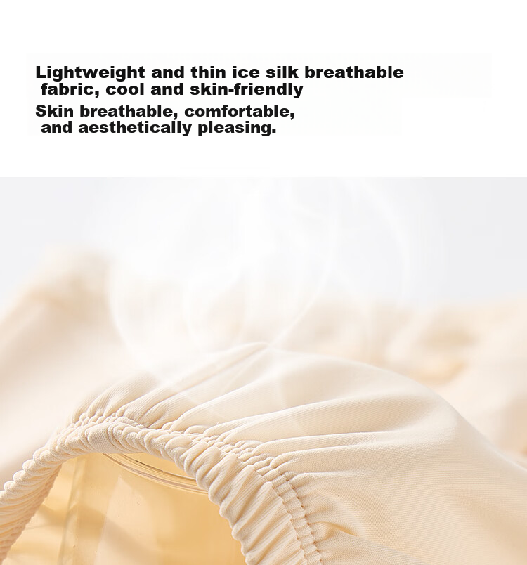 Herbal Original Ice Silk Bare Feeling Safety Shorts for Women Summer Thin Anti-Exposure Loose Lace Home Wear Leggings 12
