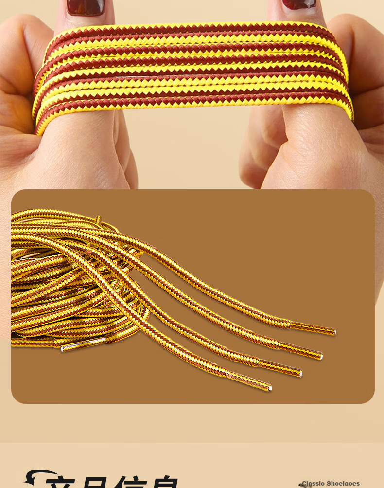 Huabaochi 3 Pairs Yellow Martin Boots Shoelaces Unbreakable Thick Round Classic Work Hiking Shoes Laces for Men and Women 10