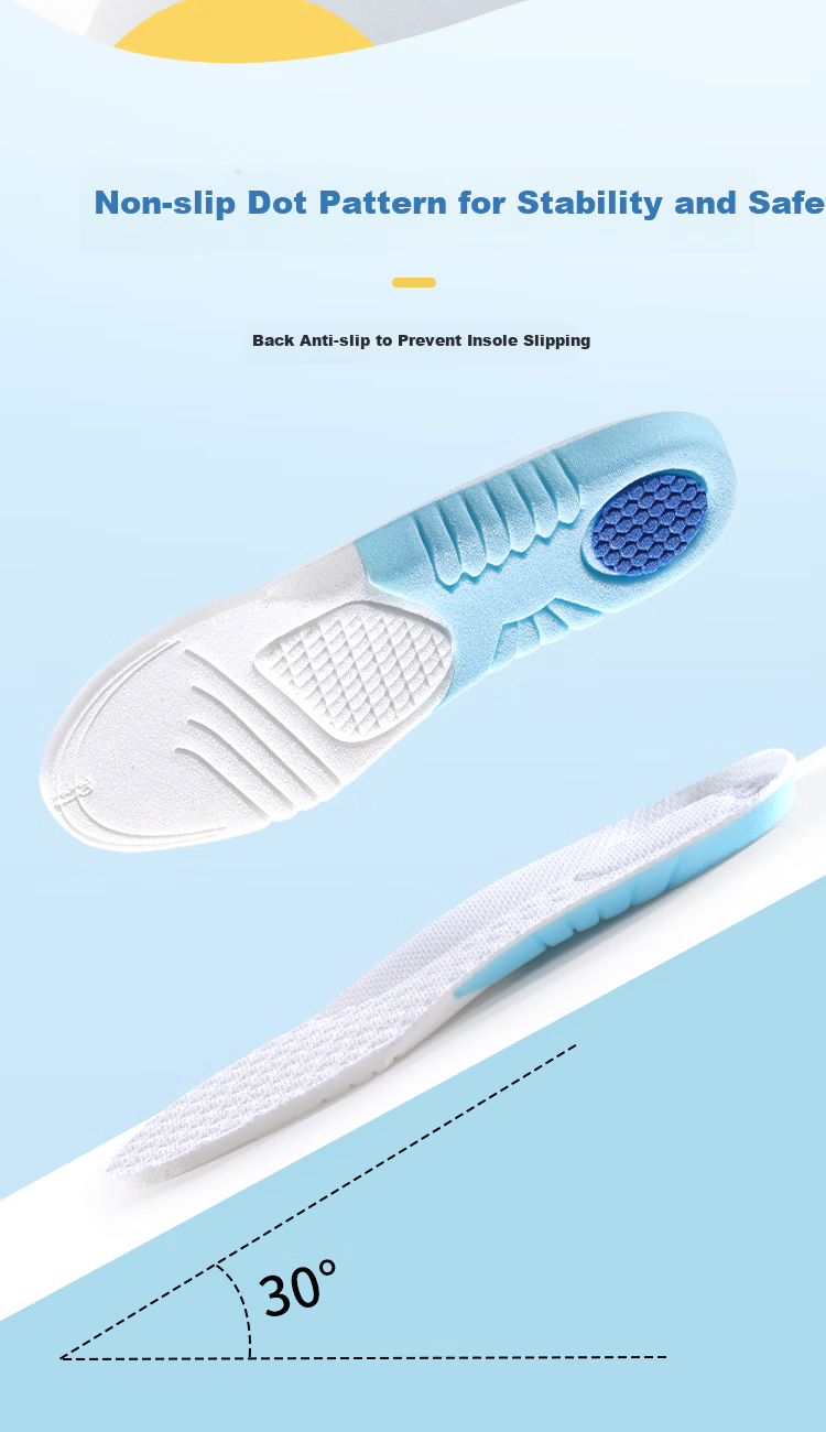Bonnie Family 3-Pair Kids' Insoles Cuttable Shock Absorbing Comfortable Sweat-Absorbent Breathable Summer Size 30-31 10