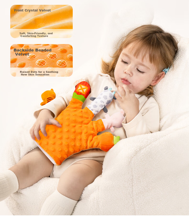 Jollybaby Baby Plush Finger Puppet Animal Glove Doll Magic Jungle Hand Puppet Soother 17