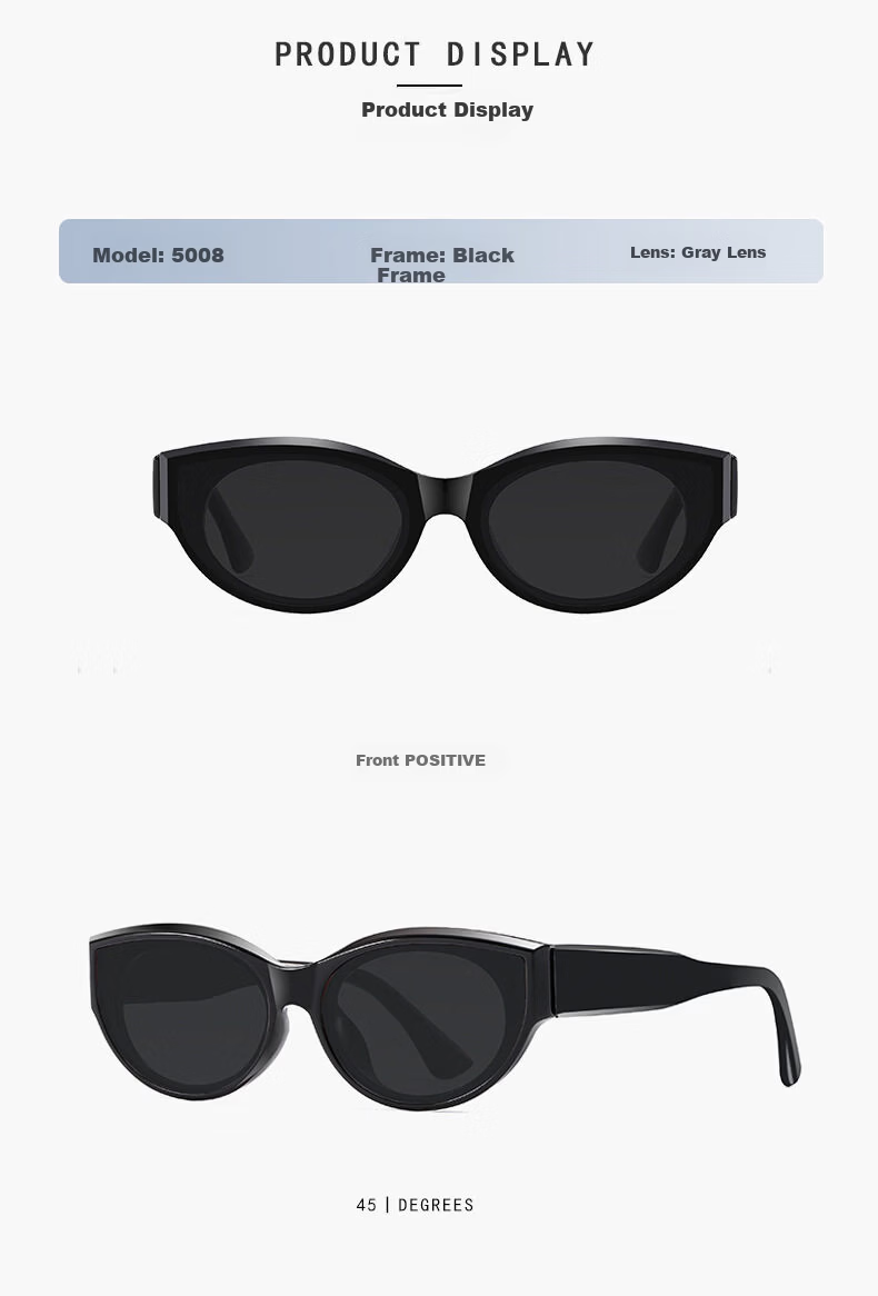 Hieyes Cat Eye Sunglasses for Women, Square Face, High-End UV Protection, Polarized HD Sunglasses 9